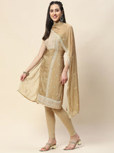 Embroidered Handloom Unstitched Suit Piece With Dupatta